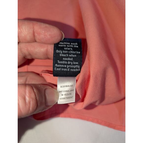 Croft&Barrow Men's Short Sleeved Dress Shirt. Neck Size 15.5-16 (M). Pre-Owned. - Picture 9 of 9